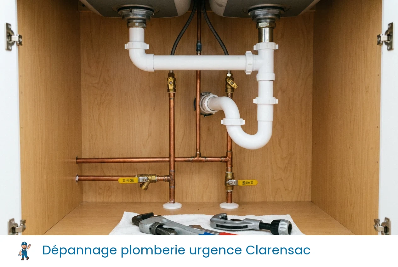 Dépannage plomberie urgence à Clarensac