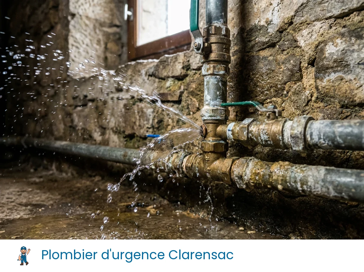Plombier d'urgence à Clarensac