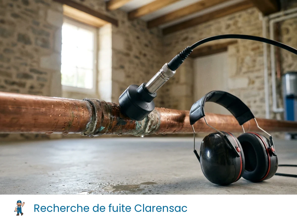 Recherche de fuite à Clarensac