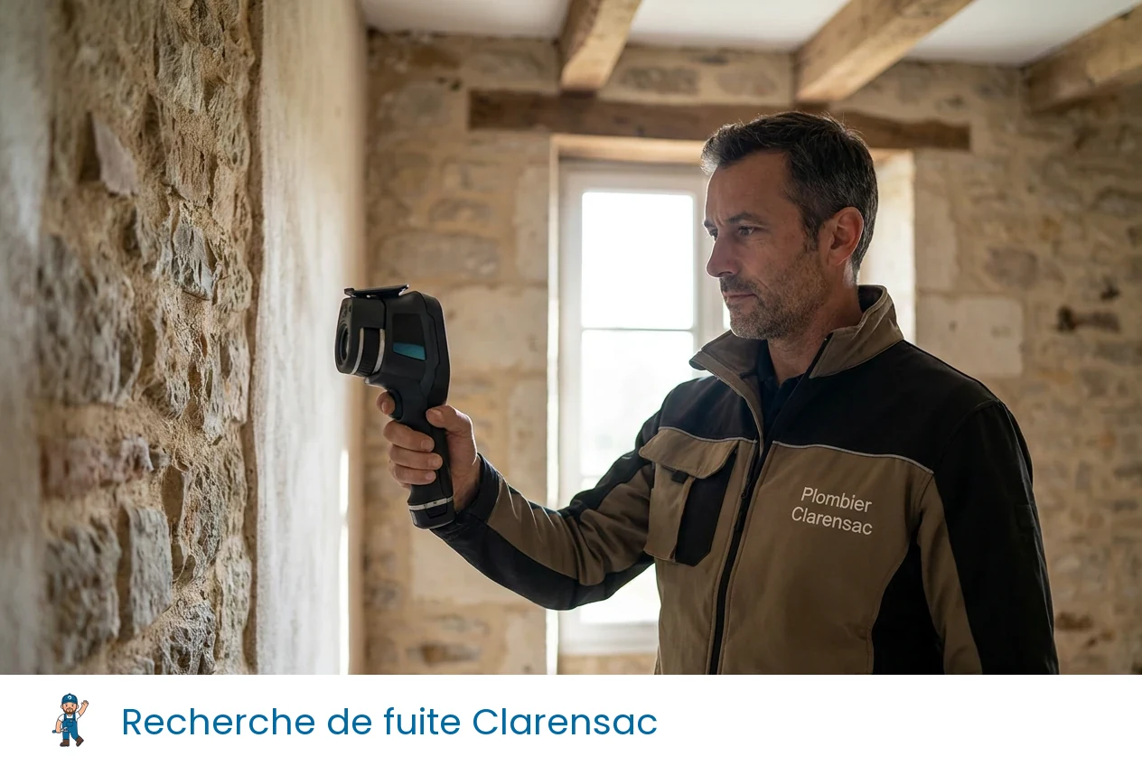 Recherche de fuite à Clarensac