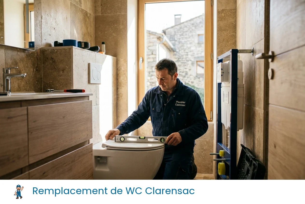 Remplacement de WC à Clarensac